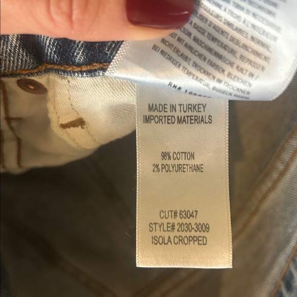 Citizens of Humanity Isola premium vintage cropped raw hem jeans size 30 - Picture 7 of 12